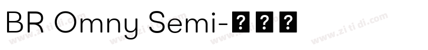 BR Omny Semi字体转换